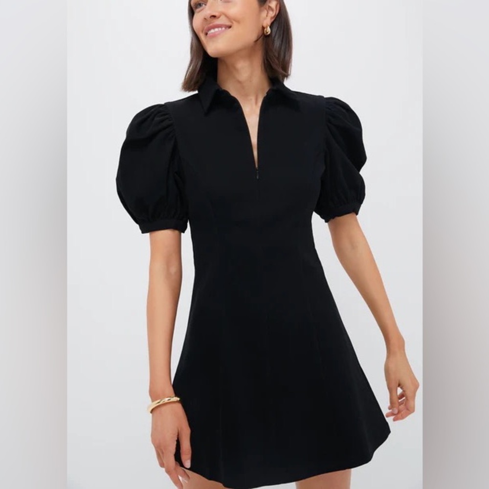 Hyacinth House Black ZIP DENIM mini dress XXL